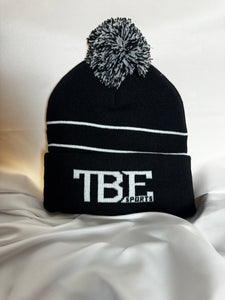Black TBE Beanie W/ Pom Pom