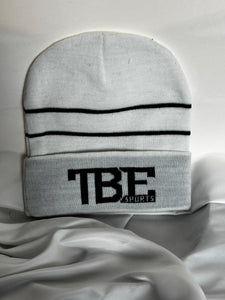 White TBE beanie