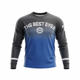 Long sleeve Navy blue and black fade shirt