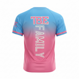 Short sleeve TBE blue to pink fade shirt