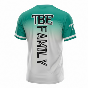 Short sleeve TBE teal fade shirt