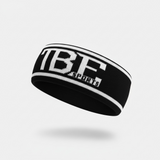 TBE ear warmer white on black