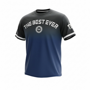 Short sleeve navy blue to black fade shirt