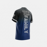 Short sleeve navy blue to black fade shirt