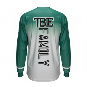 Long Sleeve TBE Green Fade shirt