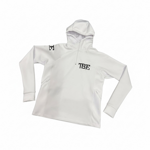 White quarter zip hoodie