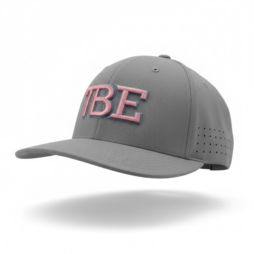 TBE Cotton Candy Grey Fitted Cap