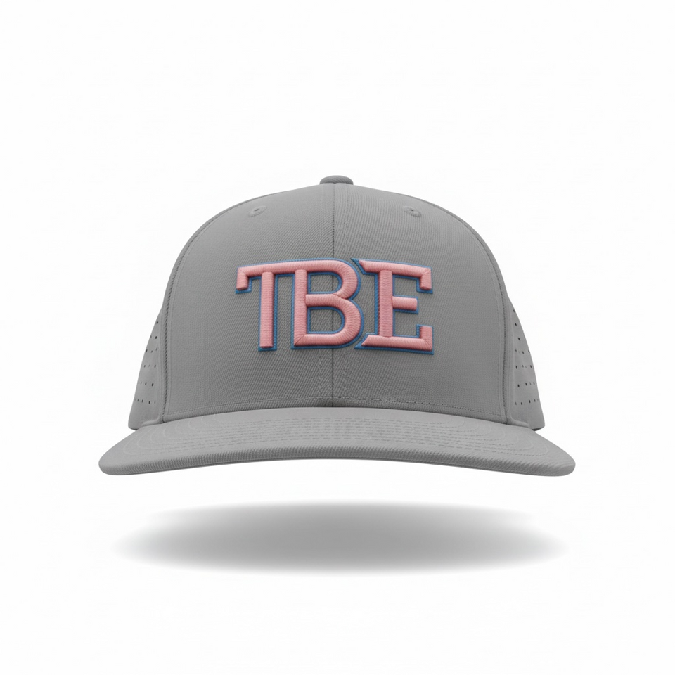 TBE Cotton Candy Grey Fitted Cap
