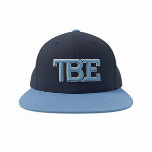 TBE Carolina Blue Navy Fitted Cap