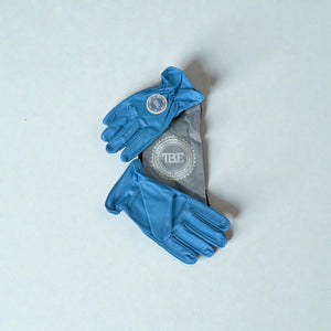 Blue work batting gloves